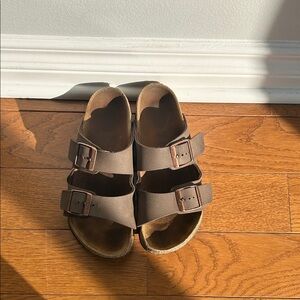 Birkenstock Kids Tan Double-Strap Sandals
